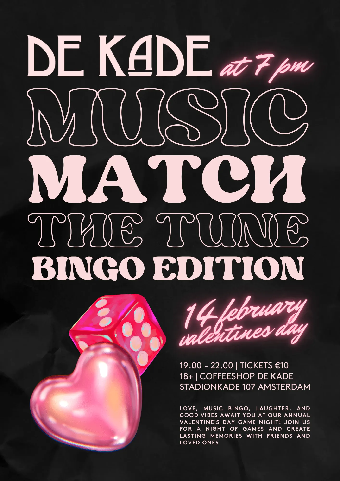 Valentines Day Music Bingo
